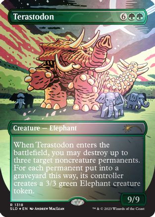 Terastodon (Rainbow Foil) (1318) [Secret Lair Drop Series]  Foil
