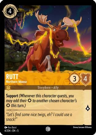 Rutt - Northern Moose (4/204) [Shimmering Skies] Cold Foil