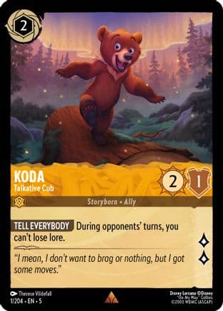 Koda - Talkative Cub (1/204) [Shimmering Skies] Cold Foil