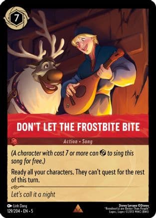 Don't Let the Frostbite Bite (129/204) [Shimmering Skies] Cold Foil