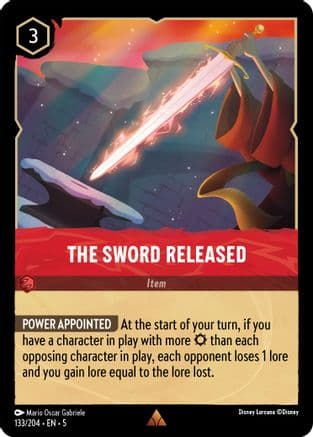 The Sword Released (133/204) [Shimmering Skies] Cold Foil