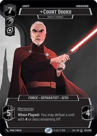 Count Dooku - Darth Tyranus | Foil (001/006)  [2024 Convention Exclusive]