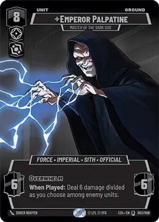 Emperor Palpatine - Master of the Dark Side | Foil (003/006)  [2024 Convention Exclusive]