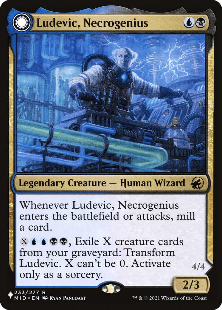 Ludevic, Necrogenius // Olag, Ludevic's Hubris |  (MID-233) [The List]
