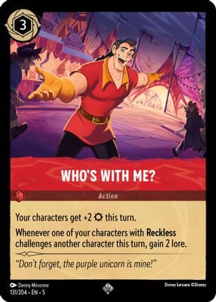 Who's With Me? (131/204) [Shimmering Skies] Cold Foil