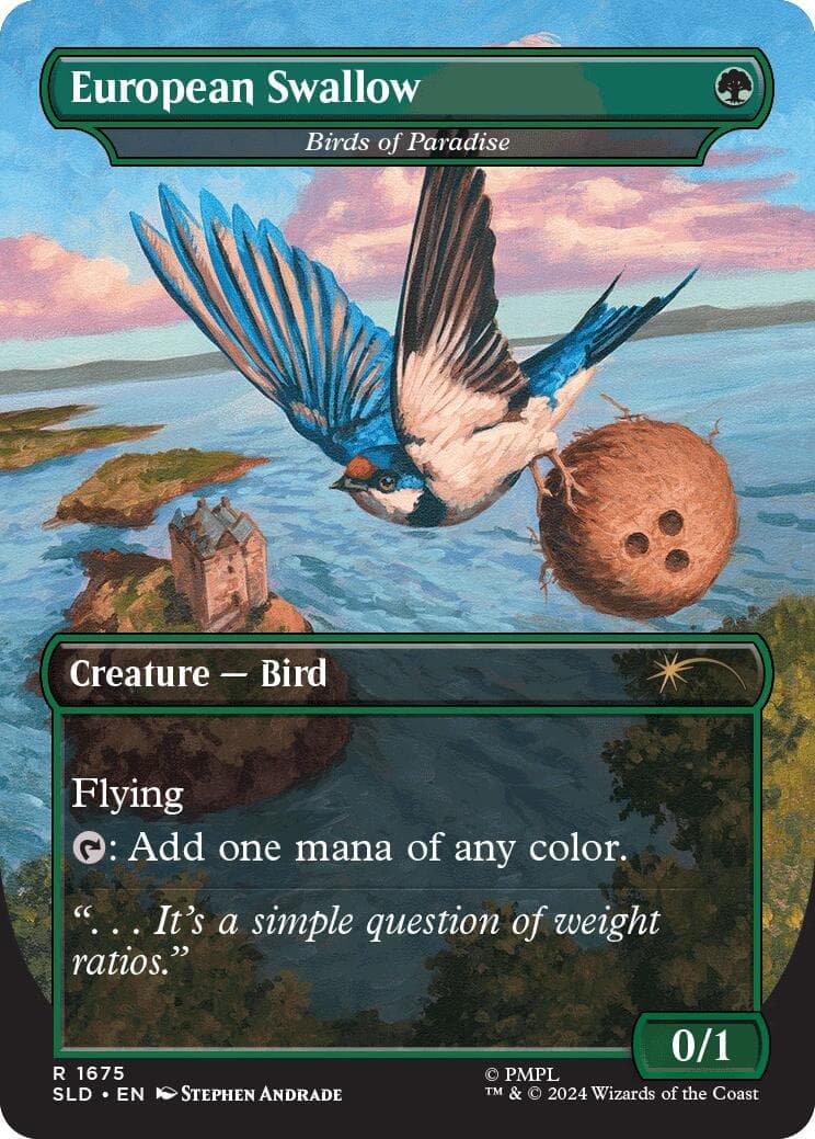 African Swallow - Birds of Paradise [Secret Lair Drop Series] Foil