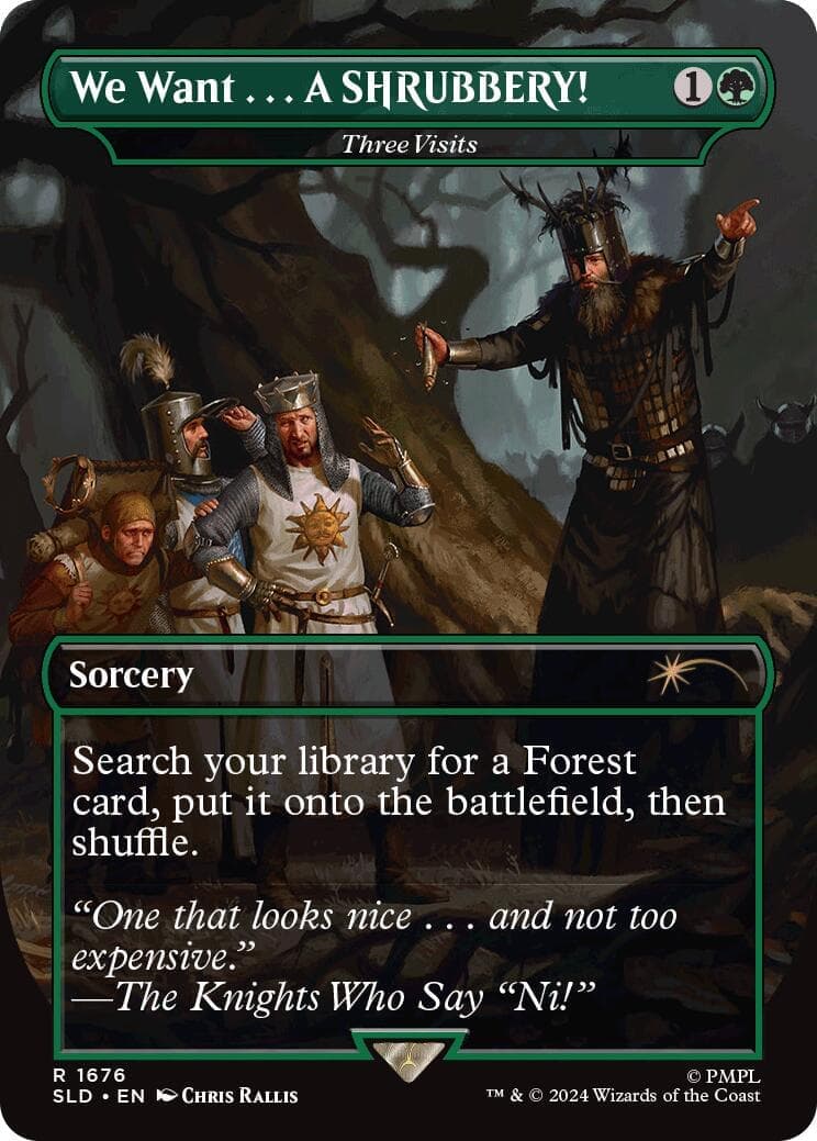 We Want...A SHRUBBERY! - Three Visits [Secret Lair Drop Series] Foil