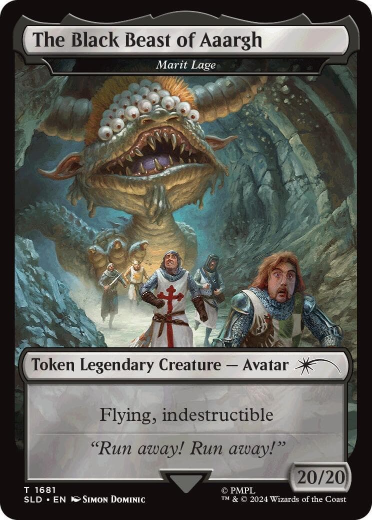 The Black Beast of Aaargh - Marit Lage Token [Secret Lair Drop Series] Foil