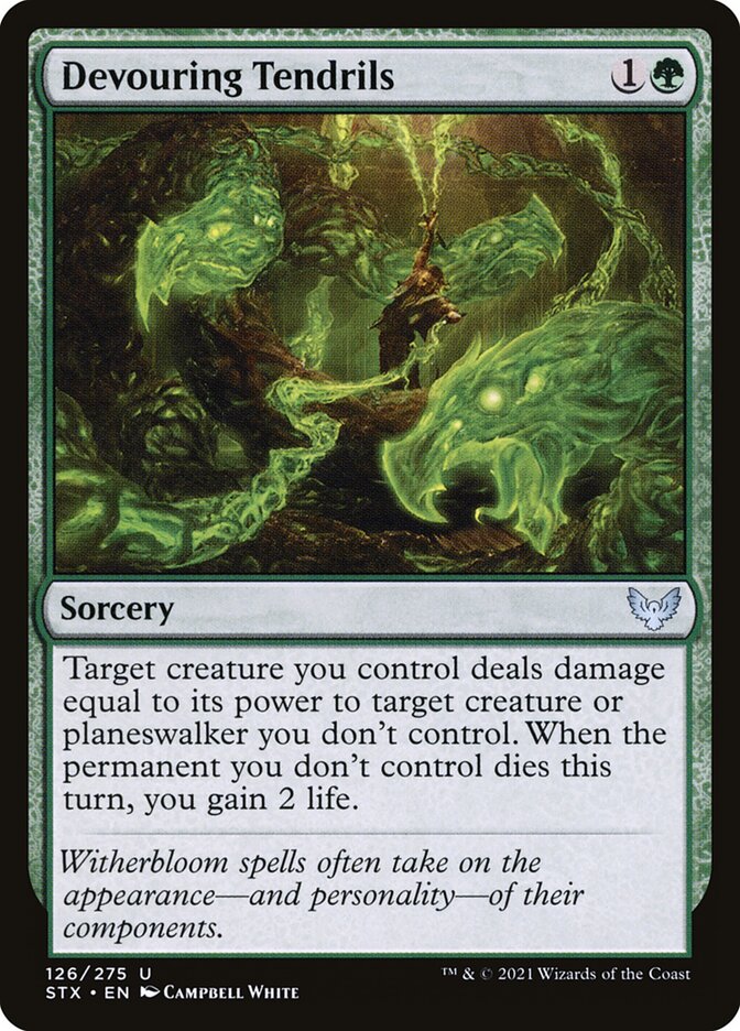 Devouring Tendrils 126 (Strixhaven: School of Mages)  - Foil