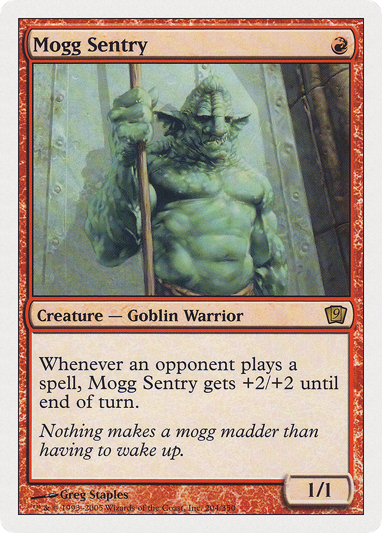 Mogg Sentry [Ninth Edition] Foil