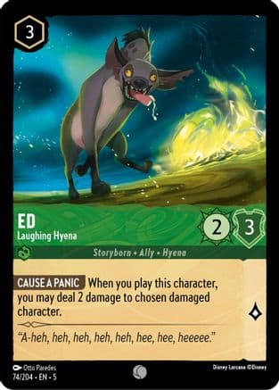 Ed - Laughing Hyena (74/204) [Shimmering Skies] Cold Foil