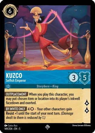 Kuzco - Selfish Emperor (149/204) [Shimmering Skies] Cold Foil