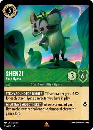 Shenzi - Head Hyena (91/204) [Shimmering Skies] Cold Foil