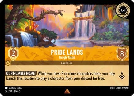 Pride Lands - Jungle Oasis (34/204) [Shimmering Skies] Cold Foil
