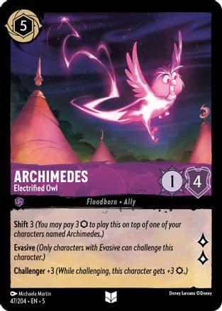 Archimedes - Electrified Owl (47/204) [Shimmering Skies] Cold Foil