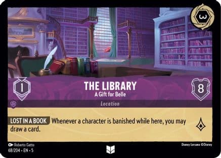 The Library - A Gift for Belle (68/204) [Shimmering Skies] Cold Foil
