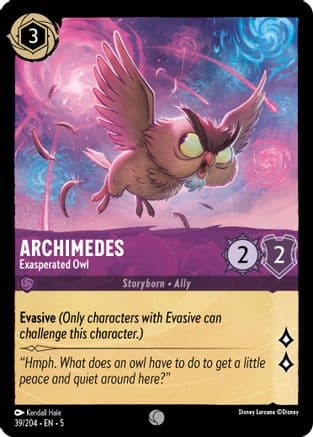 Archimedes - Exasperated Owl (39/204) [Shimmering Skies] Cold Foil