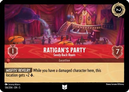 Ratigan's Party - Seedy Back Room (136/204) [Shimmering Skies] Cold Foil