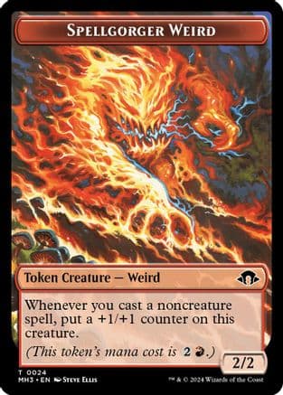Spellgorger Weird // Energy Reserve Double-Sided Token (24 // 36) [Modern Horizons 3]