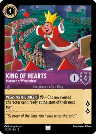 King of Hearts - Monarch of Wonderland (57/204) [Shimmering Skies] Cold Foil