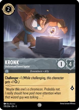 Kronk - Unlicensed Investigator (178/204) [Shimmering Skies] Cold Foil