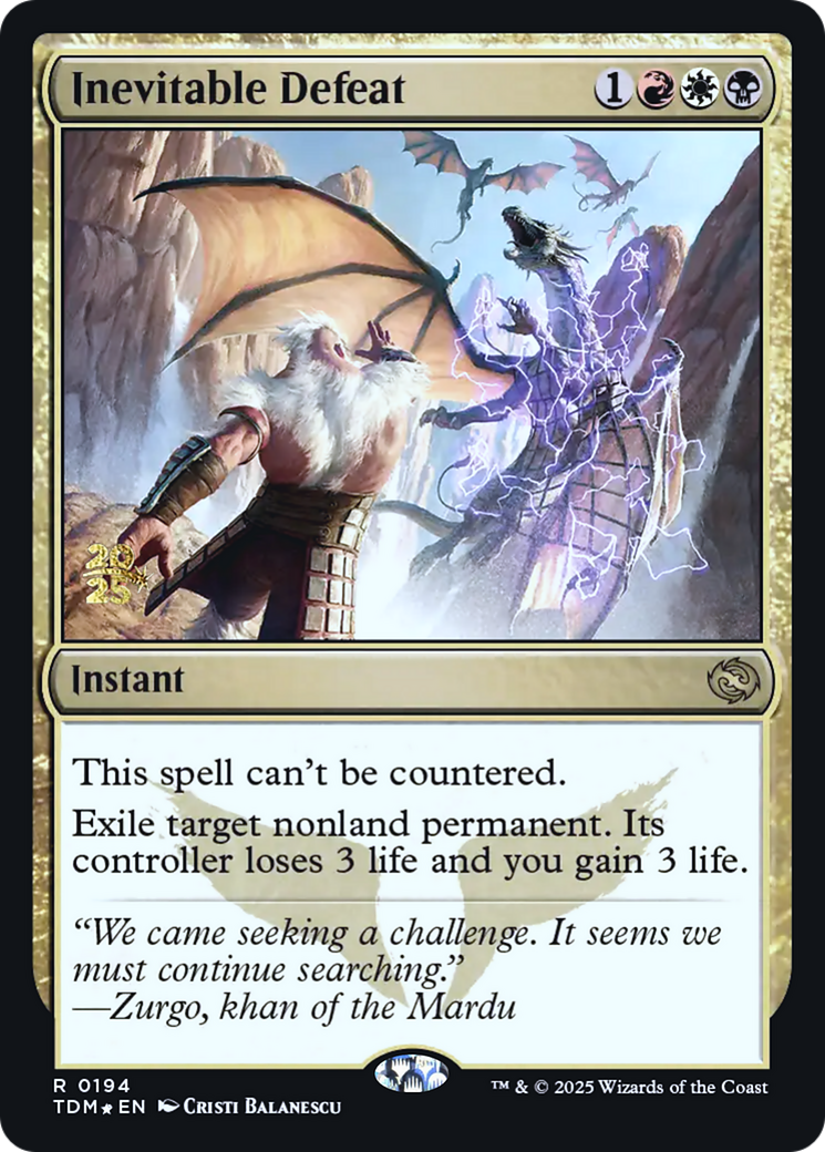 Inevitable Defeat (194) [Prerelease Cards]