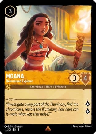 Moana - Determined Explorer (18/204) [Shimmering Skies] Cold Foil