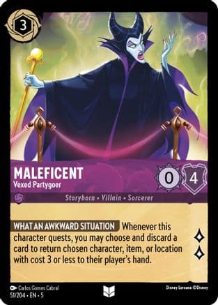Maleficent - Vexed Partygoer (51/204) [Shimmering Skies] Cold Foil