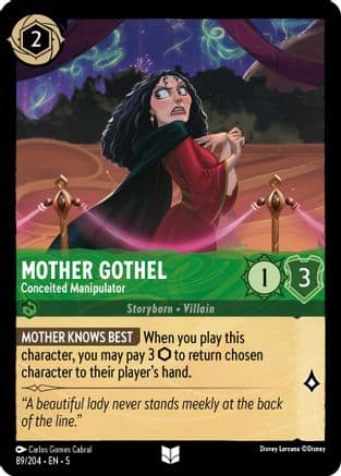 Mother Gothel - Conceited Manipulator (89/204) [Shimmering Skies] Cold Foil