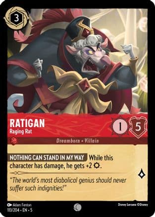 Ratigan - Raging Rat (113/204) [Shimmering Skies] Cold Foil
