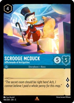 Scrooge McDuck - Afficionado of Antiquities (140/204) [Shimmering Skies] Cold Foil