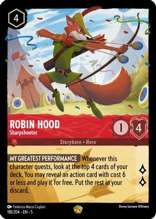 Robin Hood - Sharpshooter (118/204) [Shimmering Skies] Cold Foil
