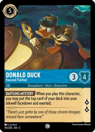 Donald Duck - Focused Flatfoot (155/204) [Shimmering Skies] Cold Foil
