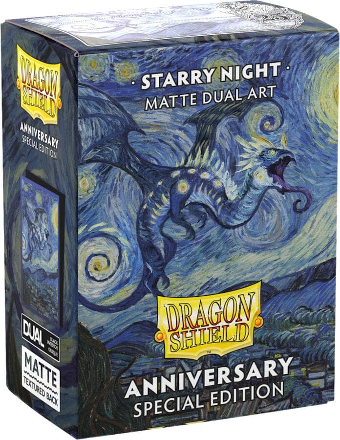 Dragon Shield | Standard Size Sleeves | 100ct | Starry Night: 25th Anniversary Edition (Art Dual Matte)
