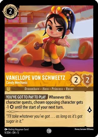 Vanellope von Schweetz - Candy Mechanic (9/204) [Shimmering Skies] Cold Foil