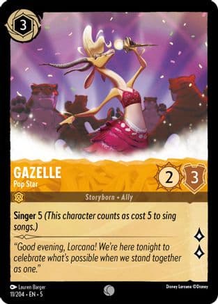 Gazelle - Pop Star (11/204) [Shimmering Skies] Cold Foil