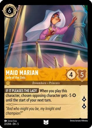 Maid Marian - Lady of the Lists (22/204) [Shimmering Skies] Cold Foil