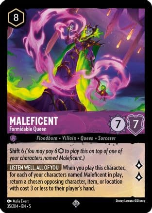 Maleficent - Formidable Queen (35/204) [Shimmering Skies] Cold Foil