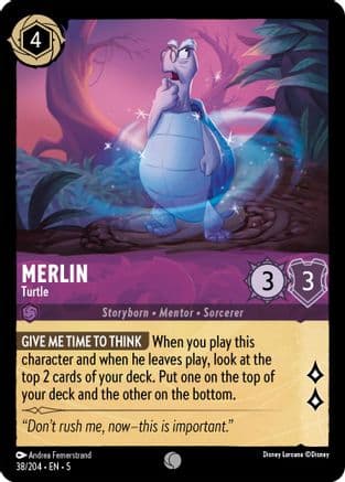 Merlin - Turtle (38/204) [Shimmering Skies] Cold Foil