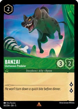 Banzai - Gluttonous Predator (80/204) [Shimmering Skies] Cold Foil