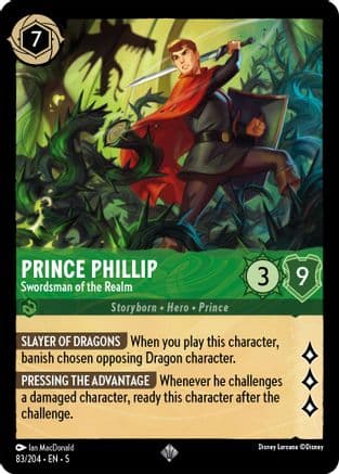 Prince Phillip - Swordsman of the Realm (83/204) [Shimmering Skies] Cold Foil