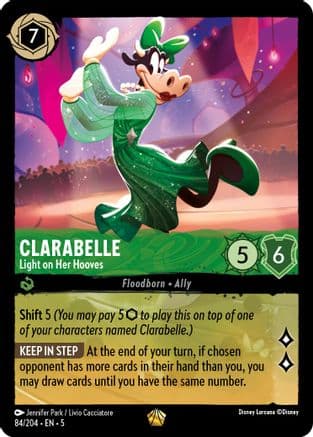 Clarabelle - Light on Her Hooves (84/204) [Shimmering Skies] Cold Foil