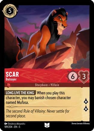 Scar - Betrayer (109/204) [Shimmering Skies] Cold Foil