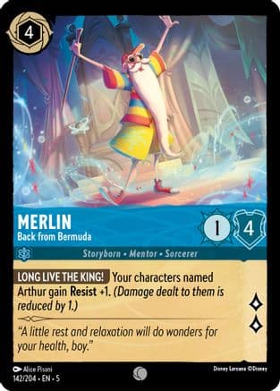 Merlin - Back from Bermuda (142/204) [Shimmering Skies] Cold Foil