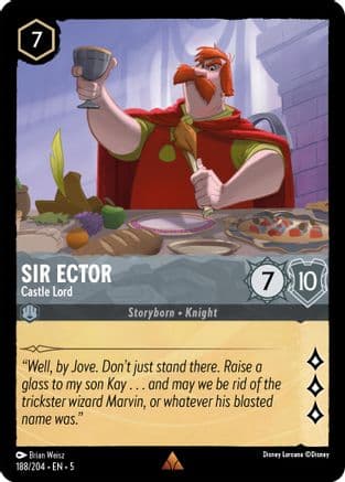 Sir Ector - Castle Lord (188/204) [Shimmering Skies] Cold Foil