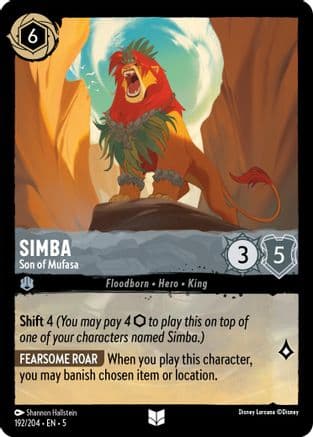 Simba - Son of Mufasa (192/204) [Shimmering Skies] Cold Foil