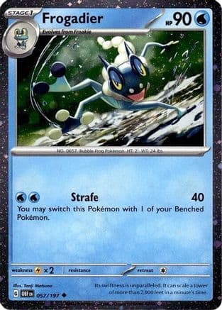 Frogadier (Cosmos Holo) 057/197 - Miscellaneous Cards & Products Holofoil