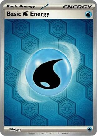 Basic Water Energy 003- SV Shrouded Fable Reverse Holofoil
