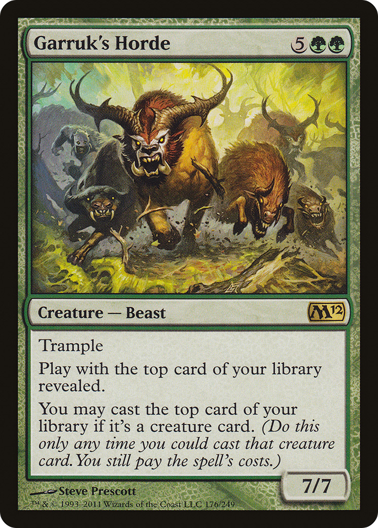 Garruk's Horde [Magic 2012] Foil