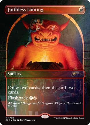 Faithless Looting (Rainbow Foil) (1779) [Secret Lair Drop Series]  Foil